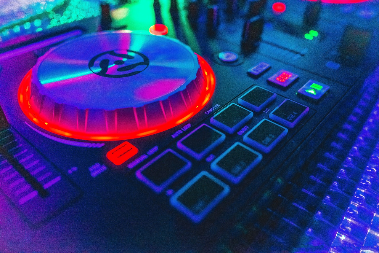 Tafel van een deejay