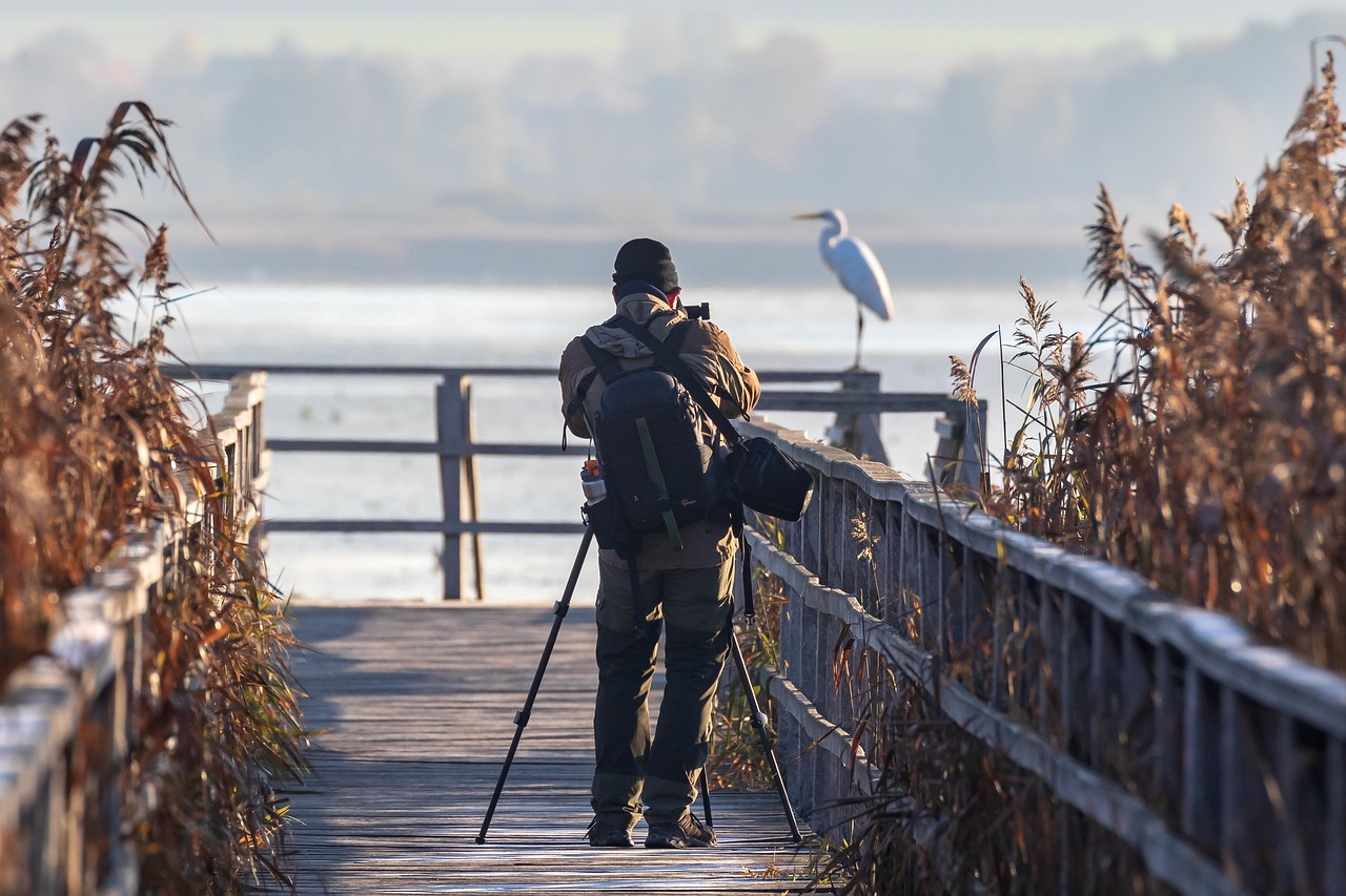 Een fotograaf aan het werk