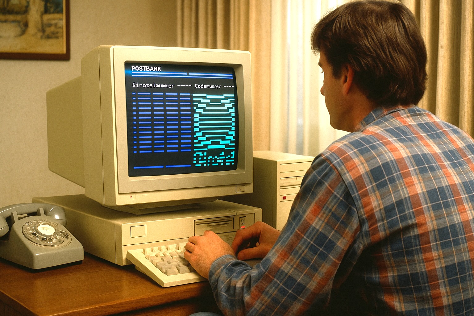 Man gaat op computer inloggen op Girotel