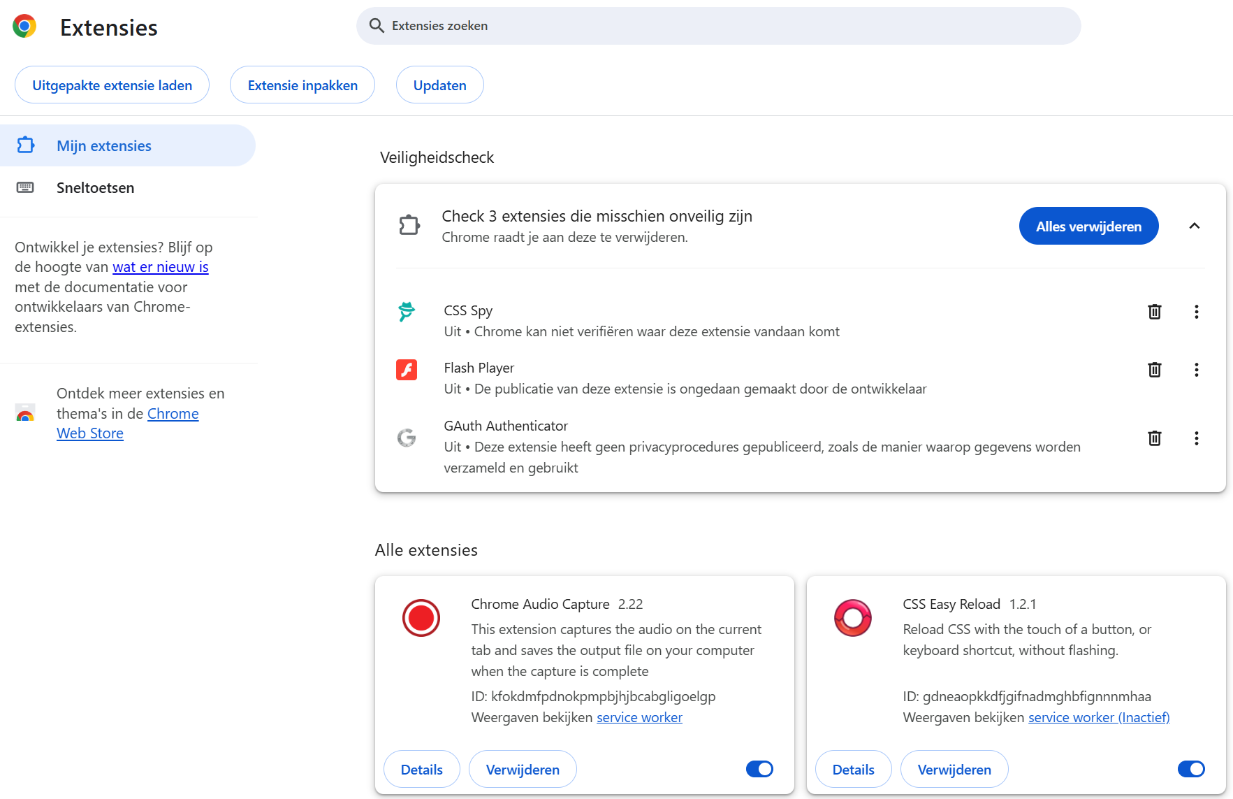 Afbeelding van extensiebeheer