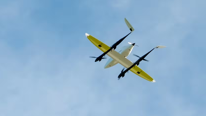 Foto van vliegende drone (foto ANWB)