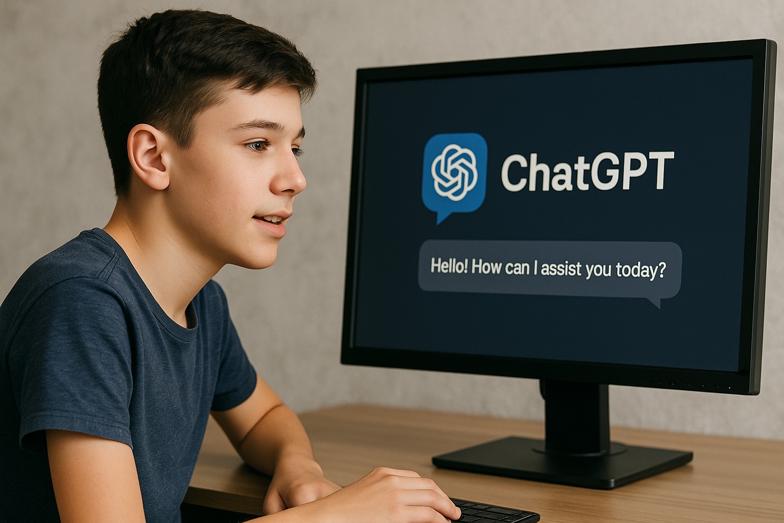 Tiener raadpleegt ChatGPT