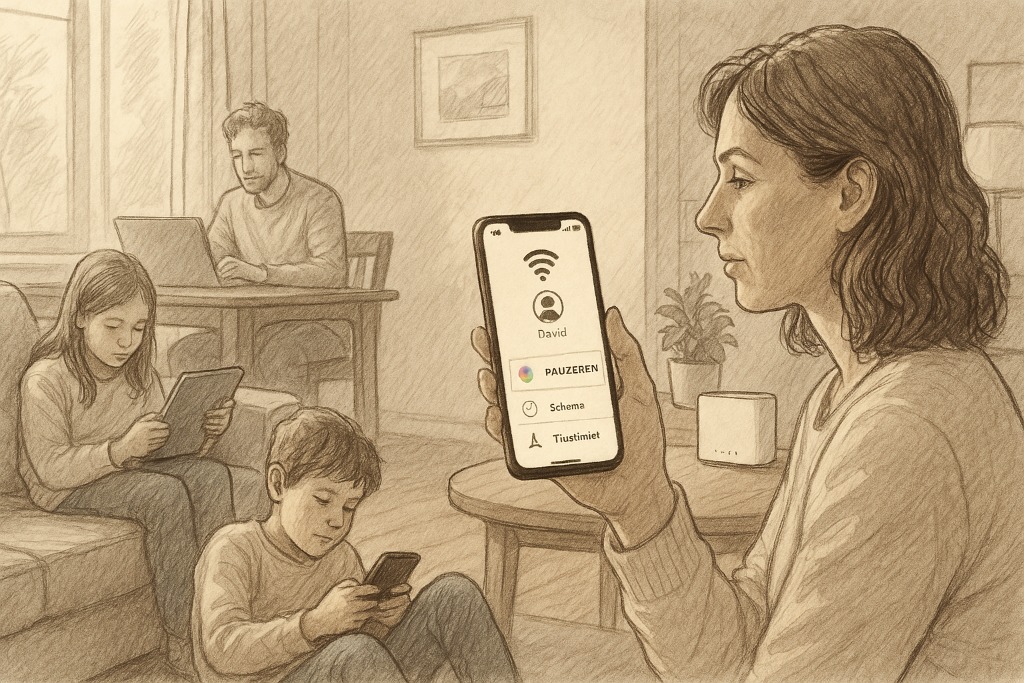 Tekening van oduerlijk toezicht