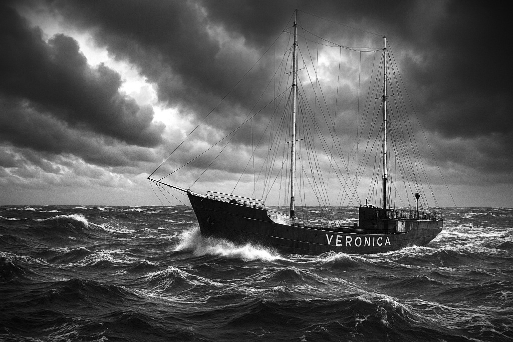 Veronica zendschip, door AI gemaakt