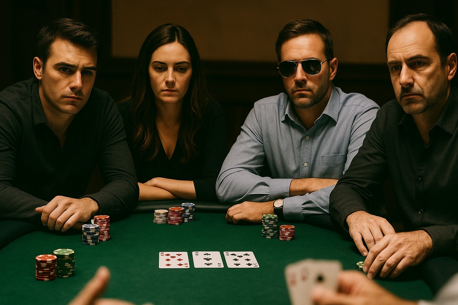 Mensen spelen pokeren