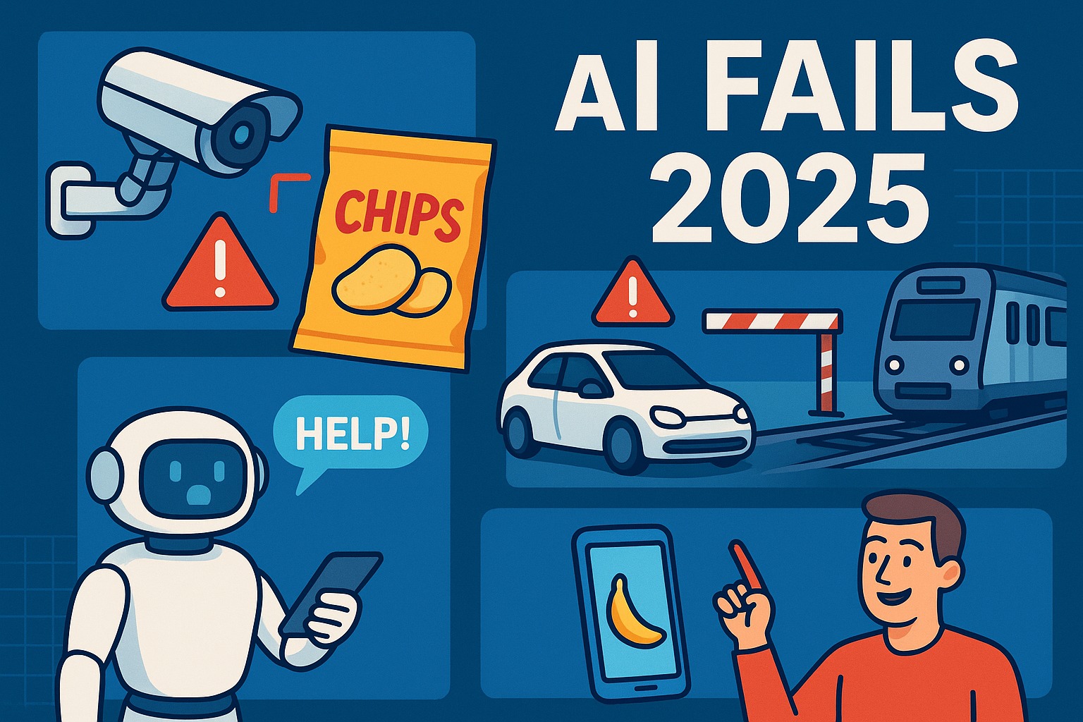 Tekening van AI-fouten