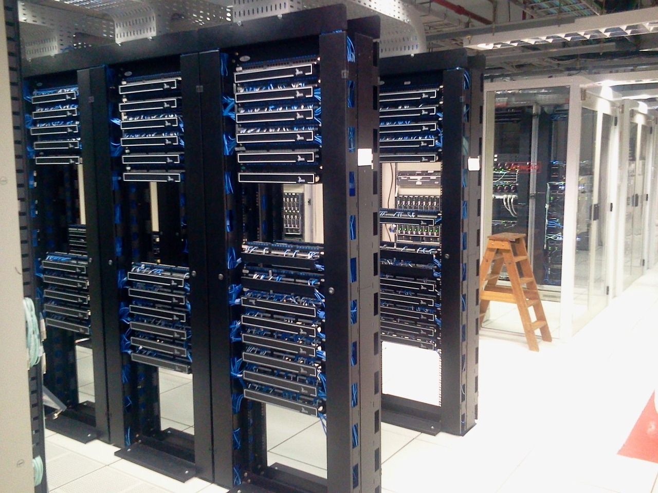 Een datacenter van binnen