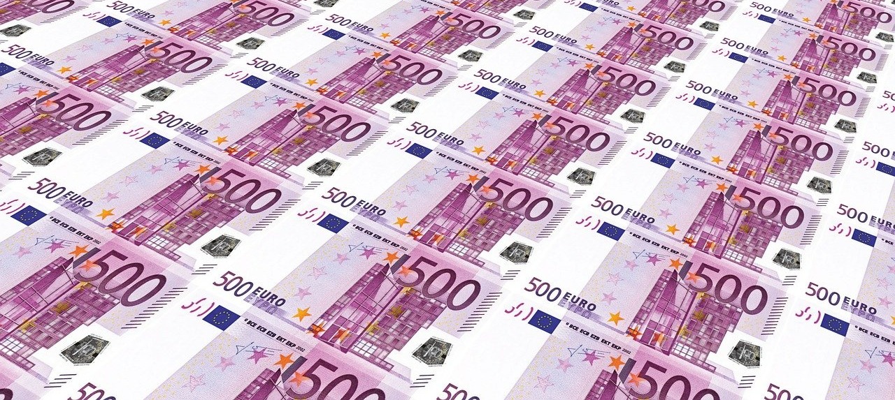 Stapels eurobiljetten