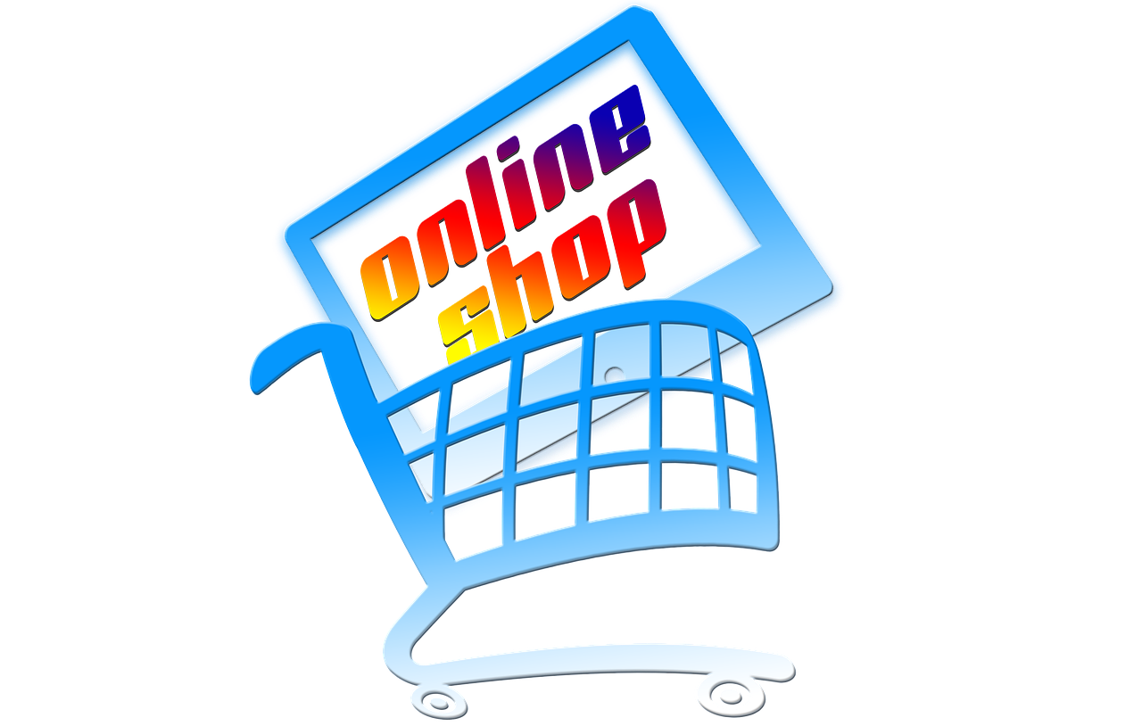 Tekening van een winkelwagentje