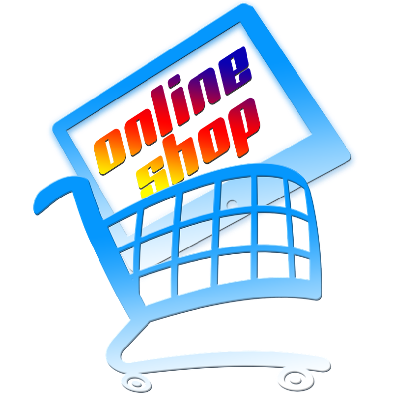 Tekening van een winkelwagentje