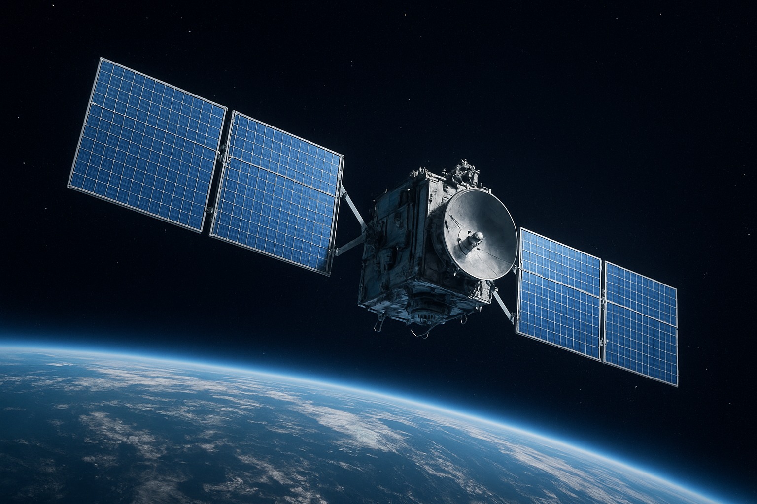 Satelliet in de ruimte