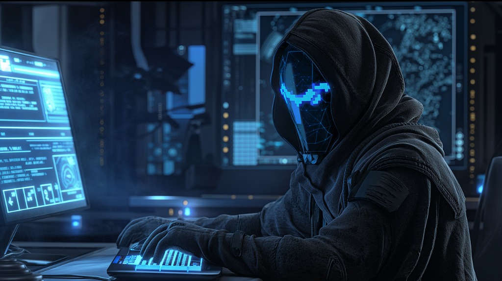 Cybercrimineel ter illustratie