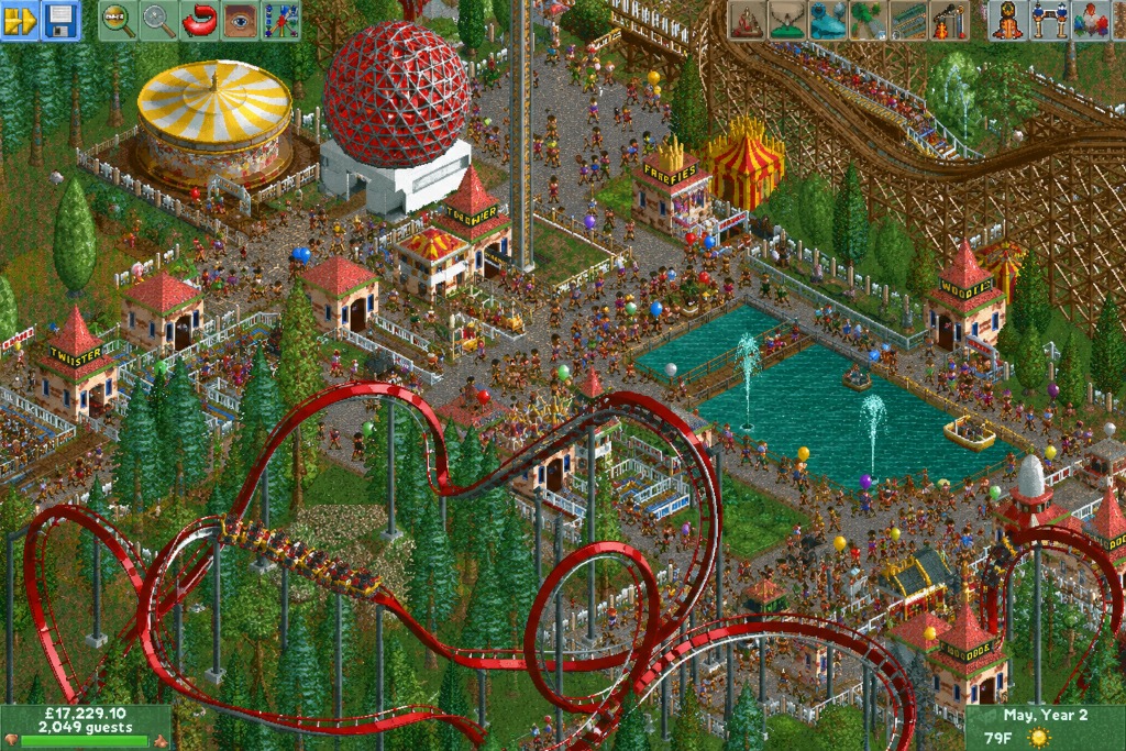 Beeld van RollerCoaster Tycoon
