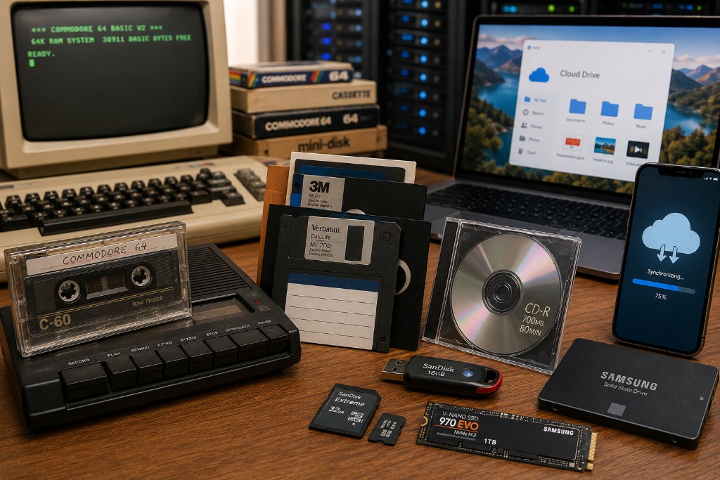 Geschiedenis computeropslag in beeld