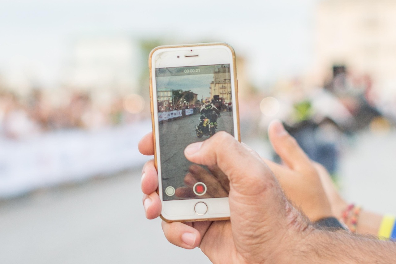 Filmen met een smartphone