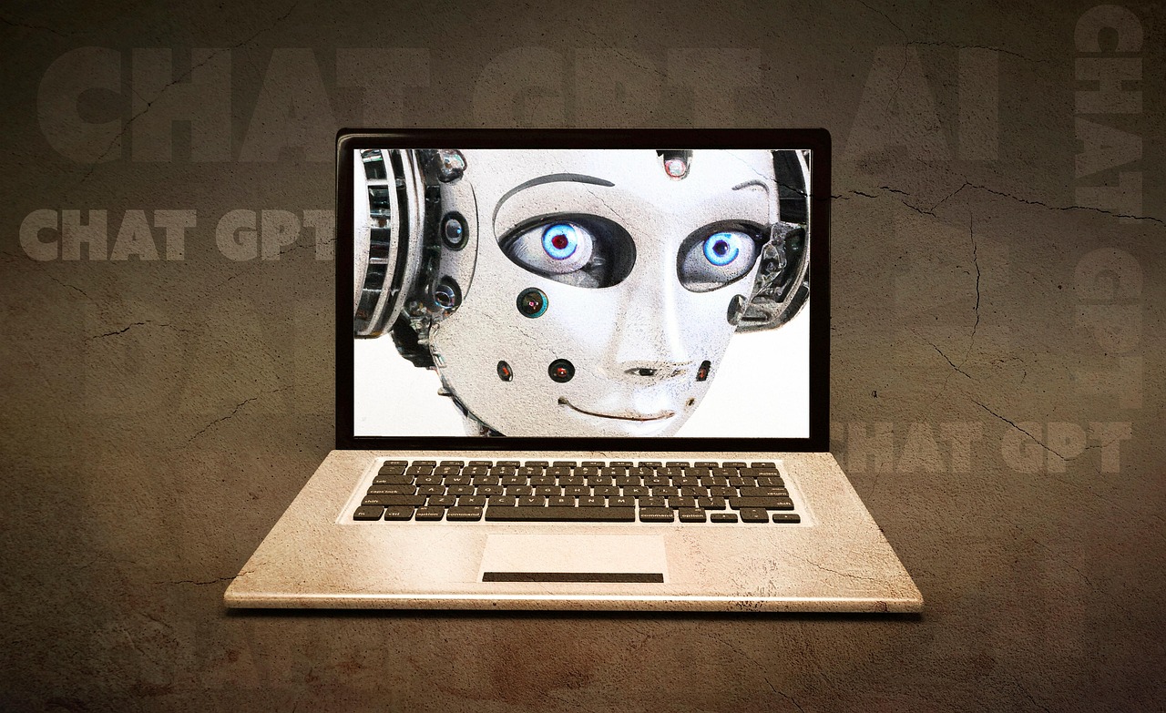 Laptop met robot