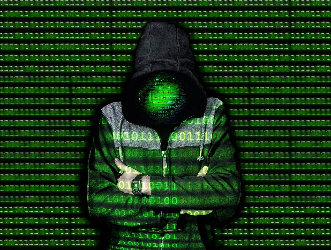 Cybercrimineel ter illustratie
