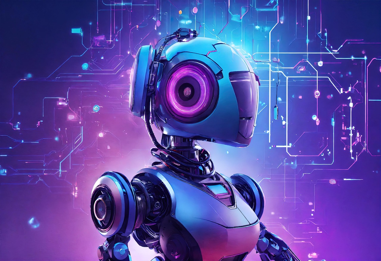 Tekening van een robot (foto Pixabay)