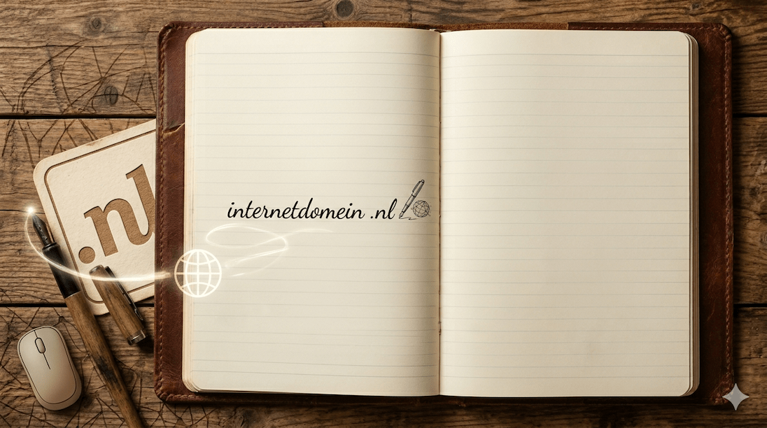boekje met daarin geschreven internetdomein .nl