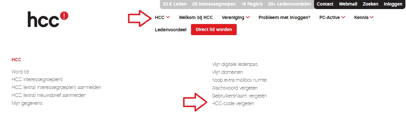 HCC account 1 HCC code
