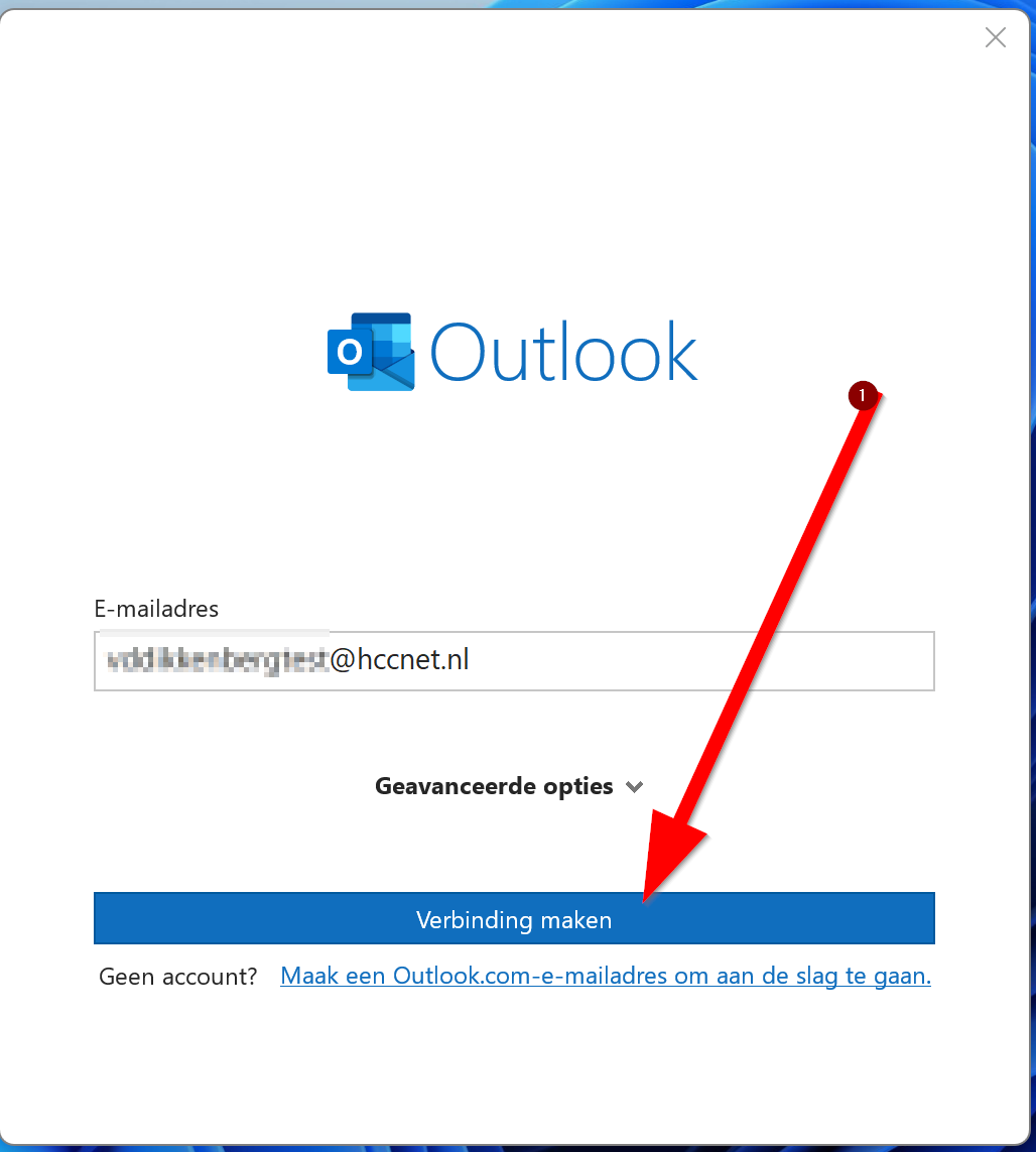 HCC HCCnet Op Outlook 2019 Instellen