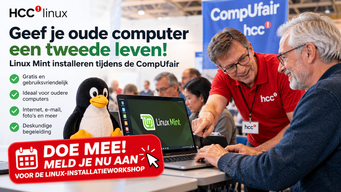 Linux op CompUfair affiche