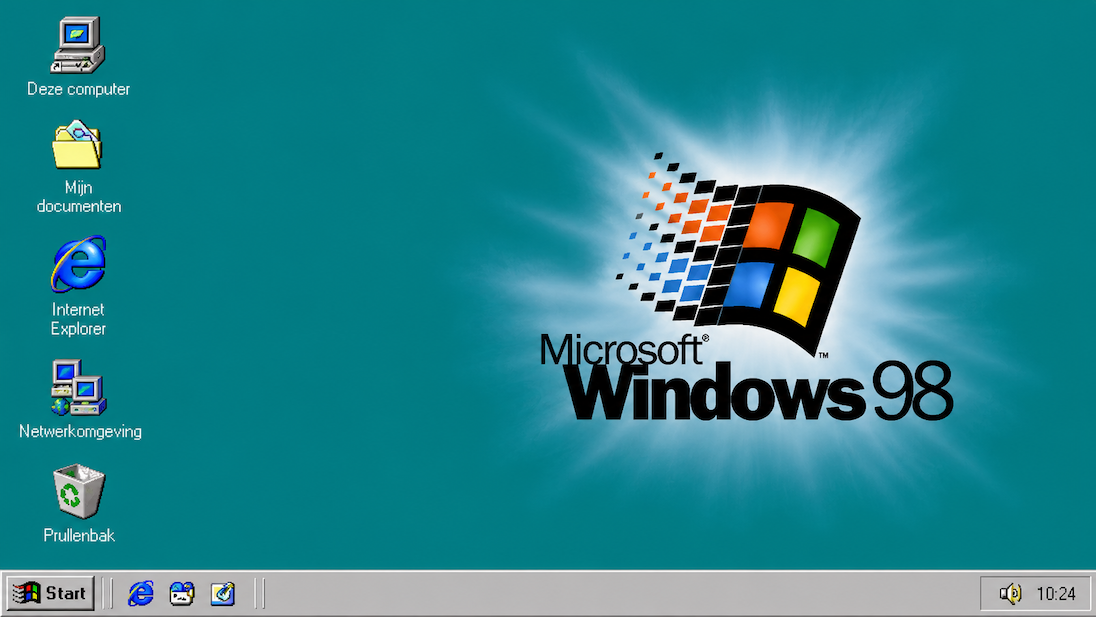 Startscherm Windows 98