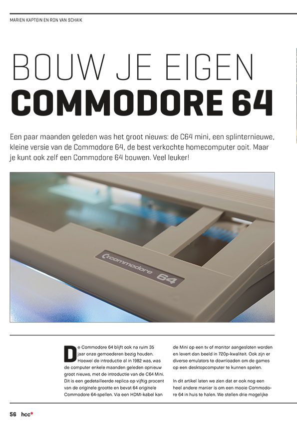 PCA302 Commodore 64 bouwen