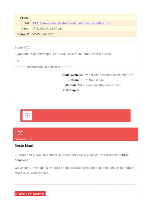 Spam melding