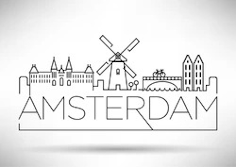 Silhouette van amsterdam