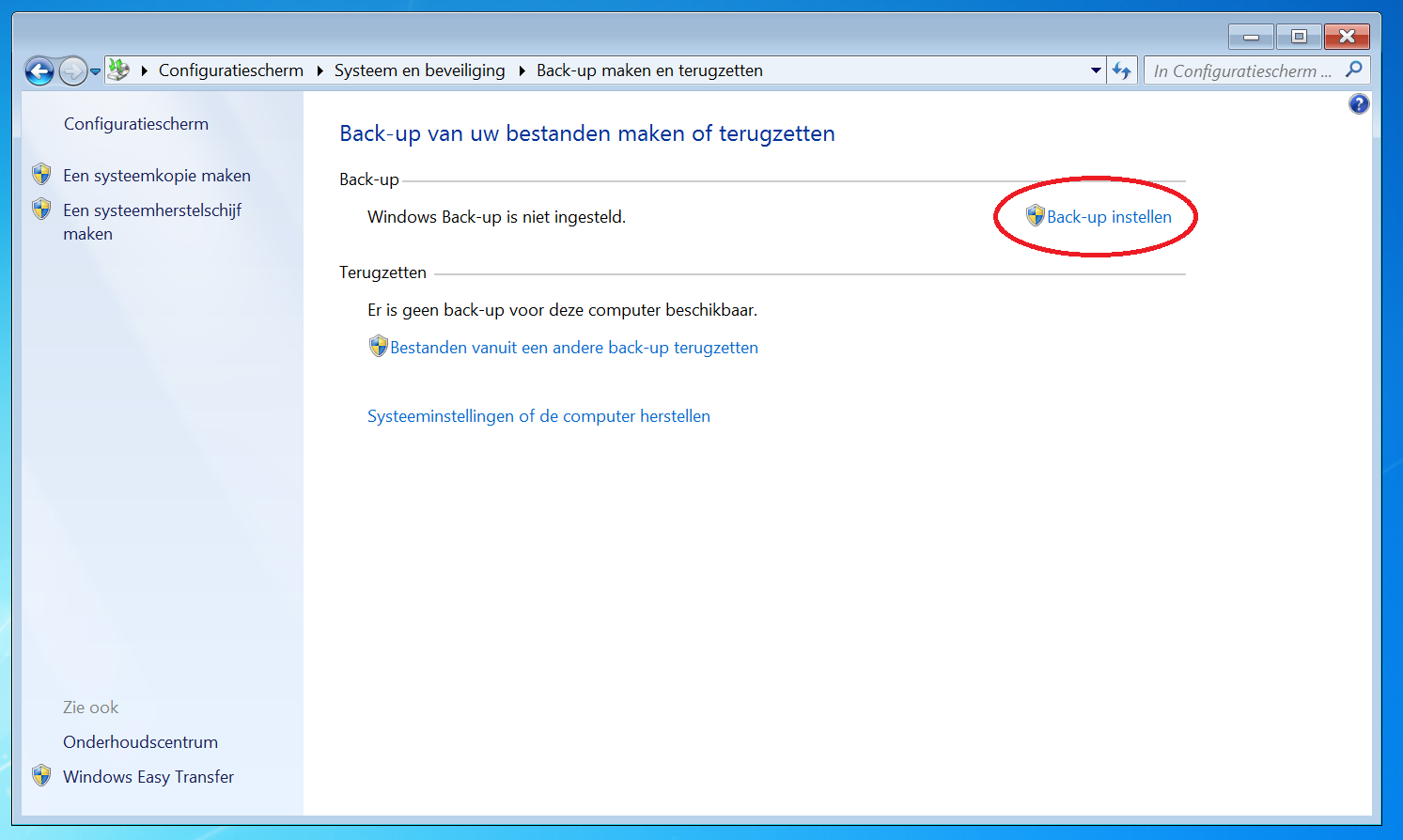 Backup Windows7 ransomware 2
