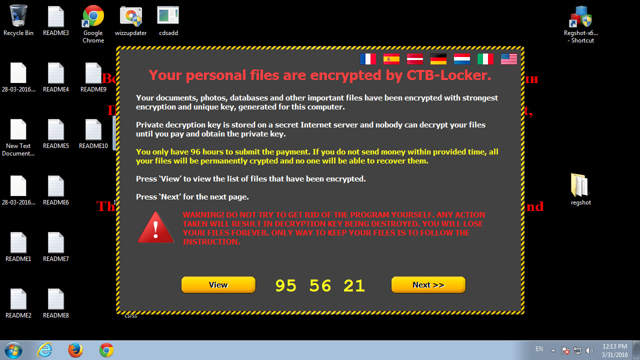 ransomware timer