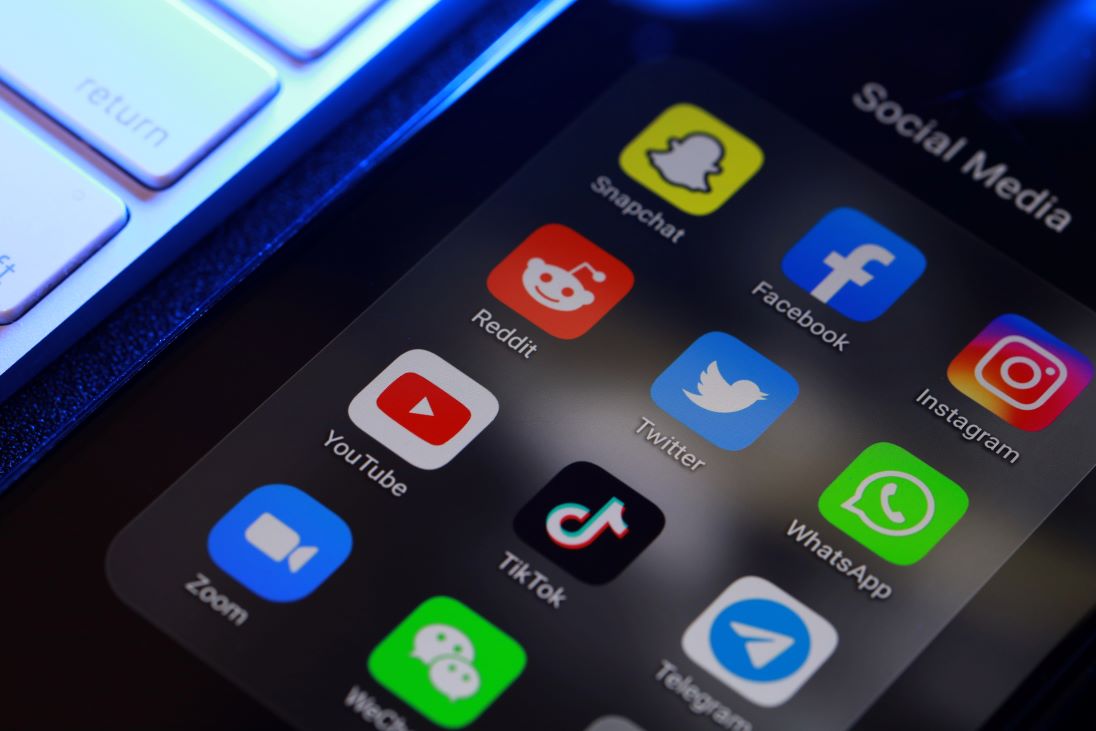 icoontjes van social media platforms