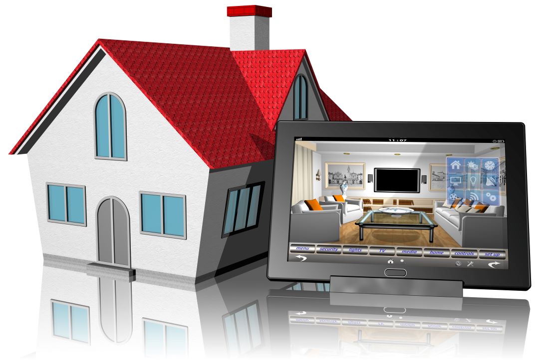 huisje met daarnaast een tabletscherm