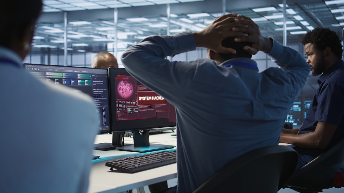 medewerkers in paniek bij een hack