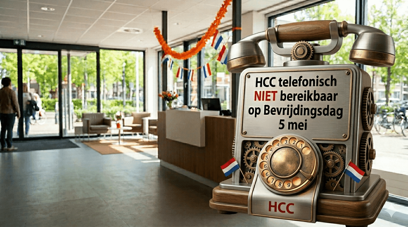 telefoon HCC gesloten op 5 mei